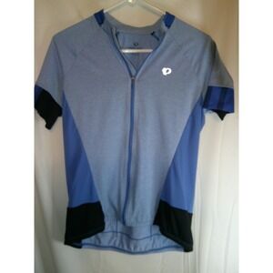 Pearl Izumi Cycling Jersey Top‎ Full Zip Short Sleeve Blue Womens Size L